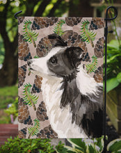 Load image into Gallery viewer, Border Collie Pine Cones Garden Flag - Outdoor Decorative Yard Flag BB9583GF