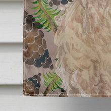 Load image into Gallery viewer, Champagne Cockapoo Pine Cones Flag Canvas House Size BB9585CHF