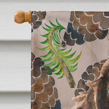 Load image into Gallery viewer, Brown Parti Pine Cones Flag Canvas House Size BB9587CHF