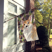 Load image into Gallery viewer, Corgi Pine Cones Flag Canvas House Size BB9589CHF