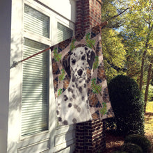 Load image into Gallery viewer, Dalmatian Pine Cones Flag Canvas House Size BB9590CHF