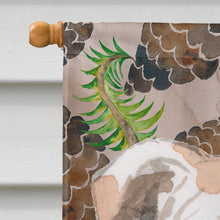 Load image into Gallery viewer, English Bulldog Pine Cones Flag Canvas House Size BB9591CHF
