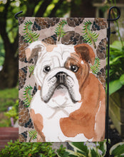 Load image into Gallery viewer, English Bulldog Pine Cones Garden Flag - Outdoor Decorative Yard Flag BB9591GF