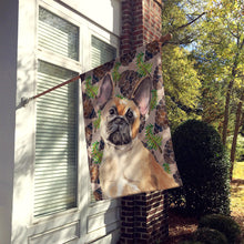 Load image into Gallery viewer, Fawn French Bulldog Pine Cones Flag Canvas House Size BB9592CHF