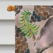 Load image into Gallery viewer, Fawn French Bulldog Pine Cones Flag Canvas House Size BB9592CHF
