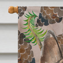 Load image into Gallery viewer, German Shepherd Pine Cones Flag Canvas House Size BB9593CHF