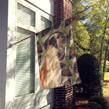 Load image into Gallery viewer, Fawn Natural Great Dane Pine Cones Flag Canvas House Size BB9594CHF
