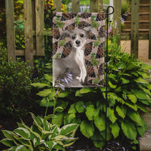 Load image into Gallery viewer, Italian Greyhound Pine Cones Garden Flag - Outdoor Decorative Yard Flag BB9597GF