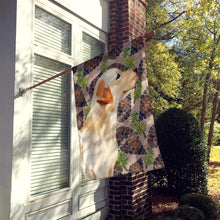 Load image into Gallery viewer, Yellow Labrador #2 Pine Cones Flag Canvas House Size BB9598CHF