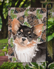 Load image into Gallery viewer, Long Haired Chihuahua Pine Cones Garden Flag - Outdoor Decorative Yard Flag BB9599GF