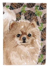 Load image into Gallery viewer, Pomeranian Pine Cones Garden Flag - Outdoor Decorative Yard Flag BB9600GF