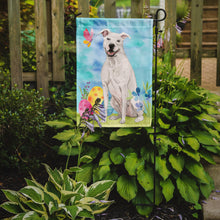 Load image into Gallery viewer, White Staffie Bull Terrier Easter Garden Flag - Outdoor Decorative Yard Flag BB9606GF
