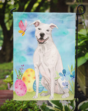 Load image into Gallery viewer, White Staffie Bull Terrier Easter Garden Flag - Outdoor Decorative Yard Flag BB9606GF