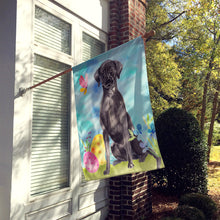 Load image into Gallery viewer, Black Labrador Easter Flag Canvas House Size BB9608CHF