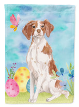 Load image into Gallery viewer, Brittany Spaniel Easter Flag Canvas House Size BB9609CHF