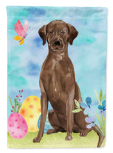 Load image into Gallery viewer, Chocolate Labrador Easter Flag Canvas House Size BB9610CHF