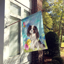 Load image into Gallery viewer, Tricolor Cavalier Spaniel Easter Flag Canvas House Size BB9612CHF