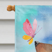 Load image into Gallery viewer, Red Tan Dachshund Easter Flag Canvas House Size BB9616CHF