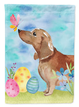 Load image into Gallery viewer, Red Tan Dachshund Easter Flag Canvas House Size BB9616CHF