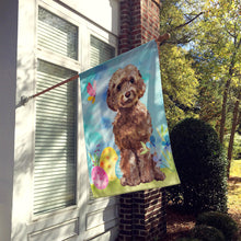 Load image into Gallery viewer, Brown Cockapoo Easter Flag Canvas House Size BB9619CHF