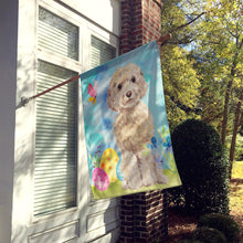 Load image into Gallery viewer, Champagne Cockapoo Easter Flag Canvas House Size BB9620CHF