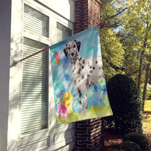 Load image into Gallery viewer, Dalmatian Easter Flag Canvas House Size BB9625CHF