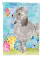 Load image into Gallery viewer, Grey Standard Poodle Easter Garden Flag - Outdoor Decorative Yard Flag BB9629GF