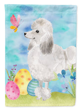 Load image into Gallery viewer, White Standard Poodle Easter Garden Flag - Outdoor Decorative Yard Flag BB9630GF
