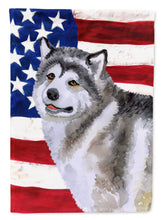 Load image into Gallery viewer, Alaskan Malamute Patriotic Garden Flag - Outdoor Decorative Yard Flag BB9638GF