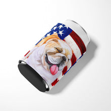 Load image into Gallery viewer, English Bulldog Patriotic Can or Bottle Hugger BB9639CC