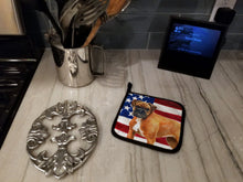 Load image into Gallery viewer, German Boxer Patriotic Pot Holders - Set of 2 - Heat-Resistant Kitchen Essentials BB9640PTHD