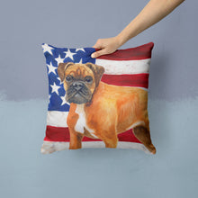 Load image into Gallery viewer, German Boxer Patriotic Throw Pillow - 14x14 Decorative Pillow – Art for Your Home &amp; Patio BB9640PW1414