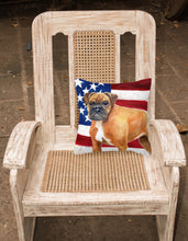 Load image into Gallery viewer, German Boxer Patriotic Fabric Decorative Pillow BB9640PW1818