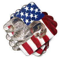 Load image into Gallery viewer, German Shorthaired Pointer Patriotic Foam Coaster  BB9641FC