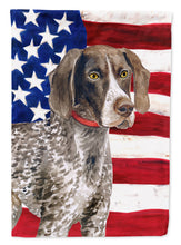 Load image into Gallery viewer, German Shorthaired Pointer Patriotic Garden Flag - Outdoor Decorative Yard Flag BB9641GF