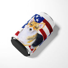Load image into Gallery viewer, Pembroke Corgi Patriotic Can or Bottle Hugger BB9642CC