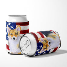 Load image into Gallery viewer, Pembroke Corgi Patriotic Can or Bottle Hugger BB9642CC