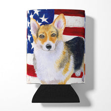 Load image into Gallery viewer, Pembroke Corgi Patriotic Can or Bottle Hugger BB9642CC