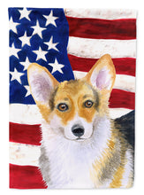 Load image into Gallery viewer, Pembroke Corgi Patriotic Flag Canvas House Size BB9642CHF