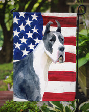Load image into Gallery viewer, Harlequin Great Dane Patriotic Garden Flag - Outdoor Decorative Yard Flag BB9643GF