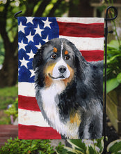 Load image into Gallery viewer, Bernese Mountain Dog Patriotic Garden Flag - Outdoor Decorative Yard Flag BB9645GF