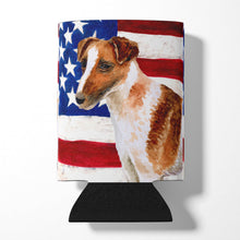 Load image into Gallery viewer, Smooth Fox Terrier Patriotic Can or Bottle Hugger BB9647CC