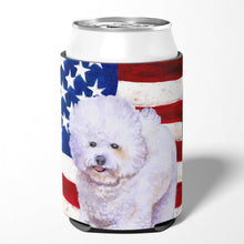 Load image into Gallery viewer, Bichon Frise Patriotic Can or Bottle Hugger BB9648CC