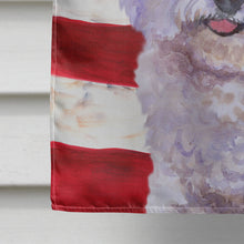 Load image into Gallery viewer, Bichon Frise Patriotic Flag Canvas House Size BB9648CHF