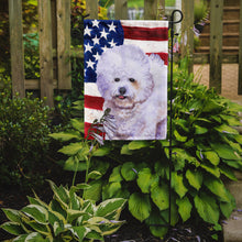 Load image into Gallery viewer, Bichon Frise Patriotic Garden Flag - Outdoor Decorative Yard Flag BB9648GF