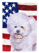 Load image into Gallery viewer, Bichon Frise Patriotic Garden Flag - Outdoor Decorative Yard Flag BB9648GF