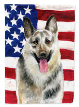 Load image into Gallery viewer, East-European Shepherd Patriotic Garden Flag - Outdoor Decorative Yard Flag BB9649GF