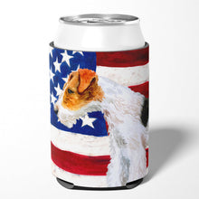 Load image into Gallery viewer, Fox Terrier Patriotic Can or Bottle Hugger BB9650CC