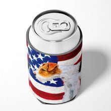 Load image into Gallery viewer, Fox Terrier Patriotic Can or Bottle Hugger BB9650CC