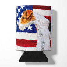 Load image into Gallery viewer, Fox Terrier Patriotic Can or Bottle Hugger BB9650CC